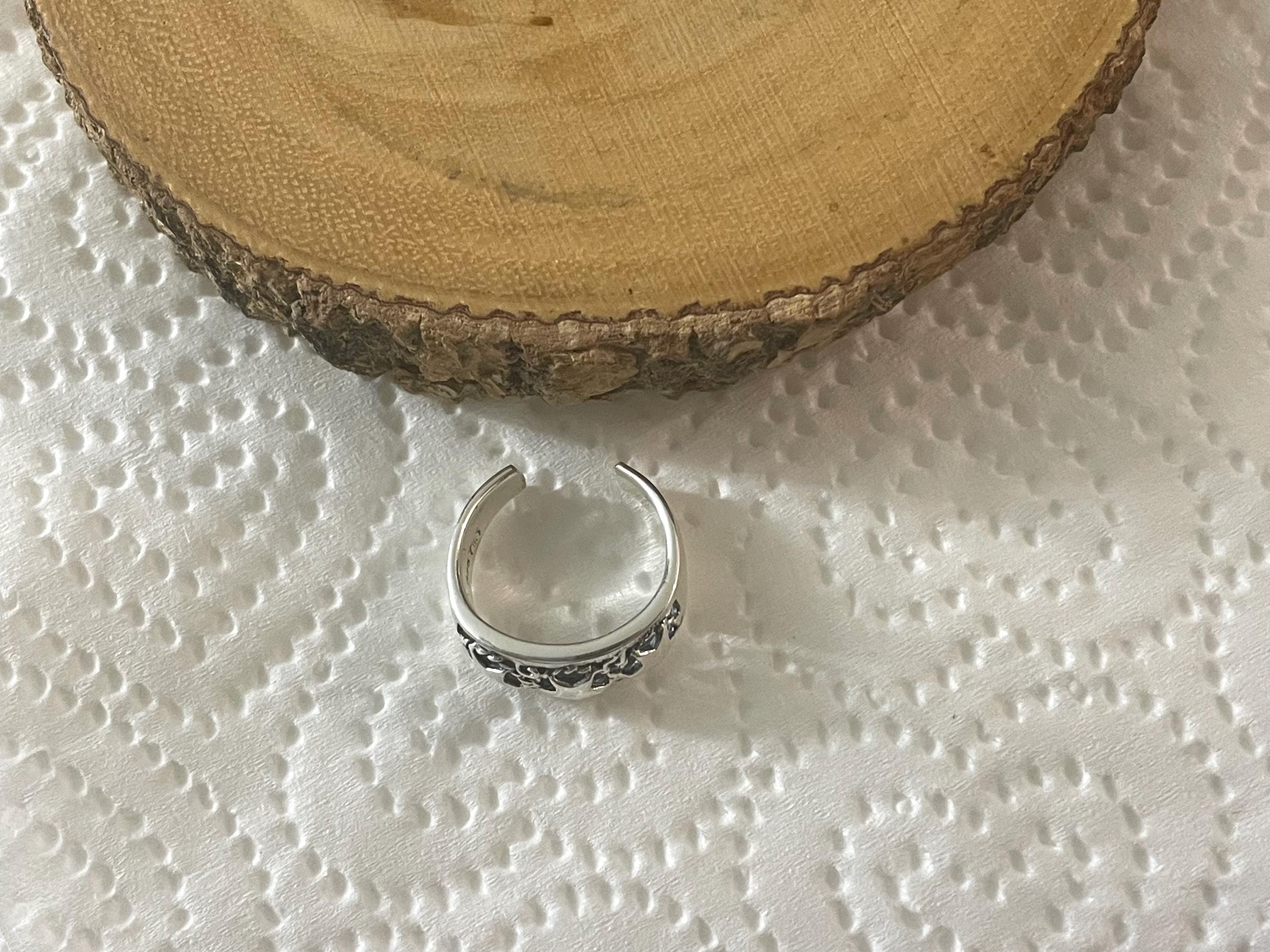 Bague Orteil Réglable étoile En Argent Sterling 925 Massif - Bijou Femme Fait Main, Ajustable à Toutes Les Pointures
