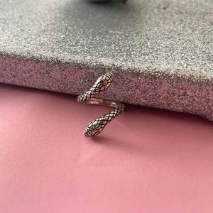 Snake Ring • 925 Sterling Silver Ring • Adjustable Ring