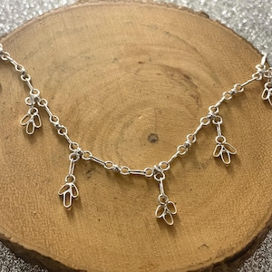Flowers anklet • 925 Sterling Silver Anklet