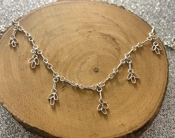 Flowers anklet • 925 Sterling Silver Anklet