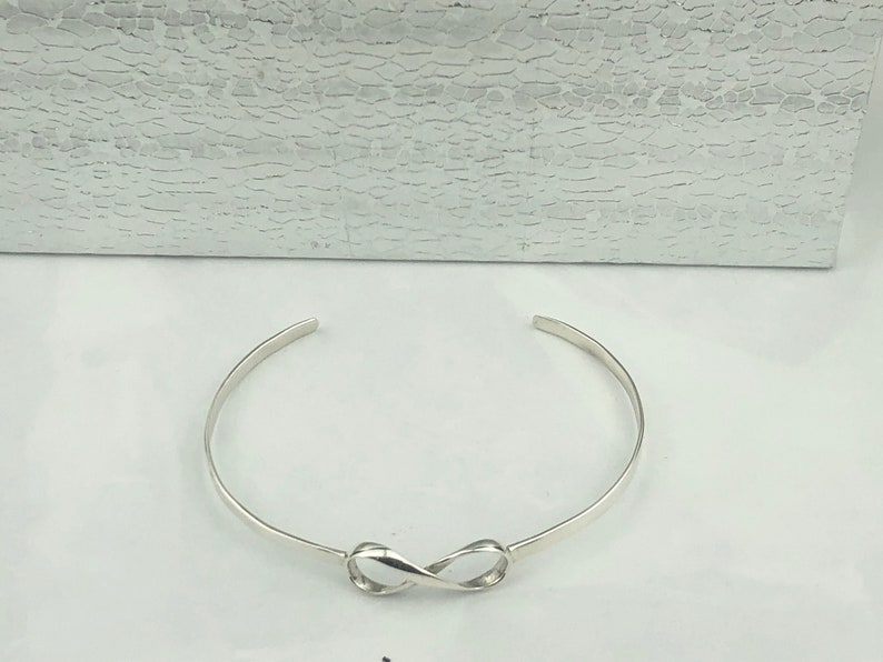 infinity cuff bangle \u2022 infinity bracelet \u2022 925 sterling silver bracelet \u2022 sterling silver bangle \u2022 bracelet for girlfriend \u2022 gift for mom