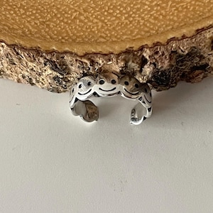 Bijou d'oreille conque Happy Faces • Bijou d'oreille en argent sterling 925