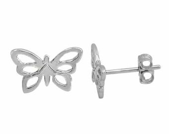 Schmetterling Ohrstecker • Sterling Silber Ohrringe • Ohrringe für Mädchen • Ohrringe für Frauen • Ohrringe für Tochter • Geschenk für Freundin