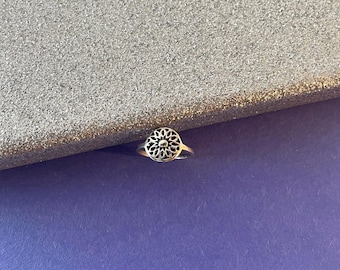 Sterling Silver Flower Toe Ring