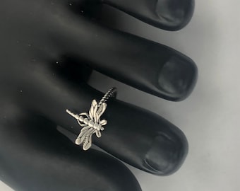 Adjustable Sterling Silver Firefly Toe Ring
