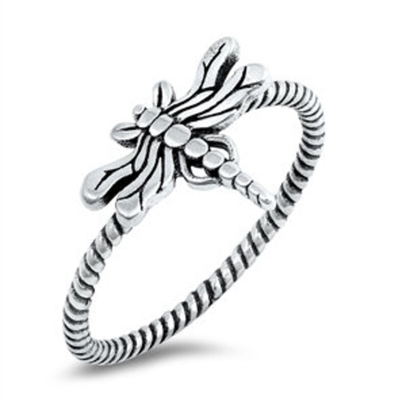 Sterling Silver Firefly Ring
