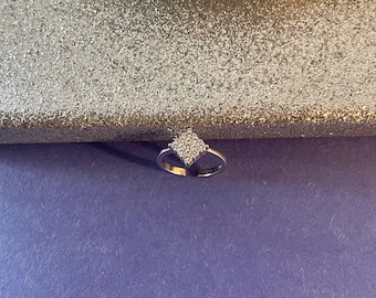 Adjustable Cubic Zirconia Toe Ring: 925 Sterling Silver