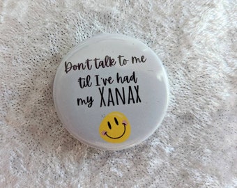 xanax bar enamel lapel hat pin tiny mini pin anxiety badge 