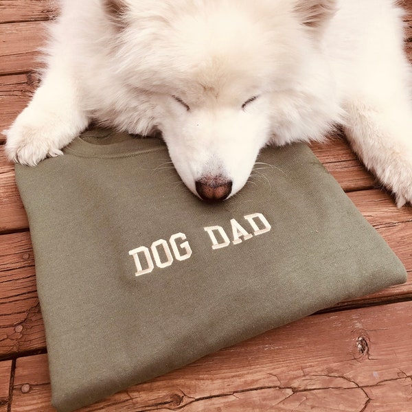 Sweat Dog dad en broderie