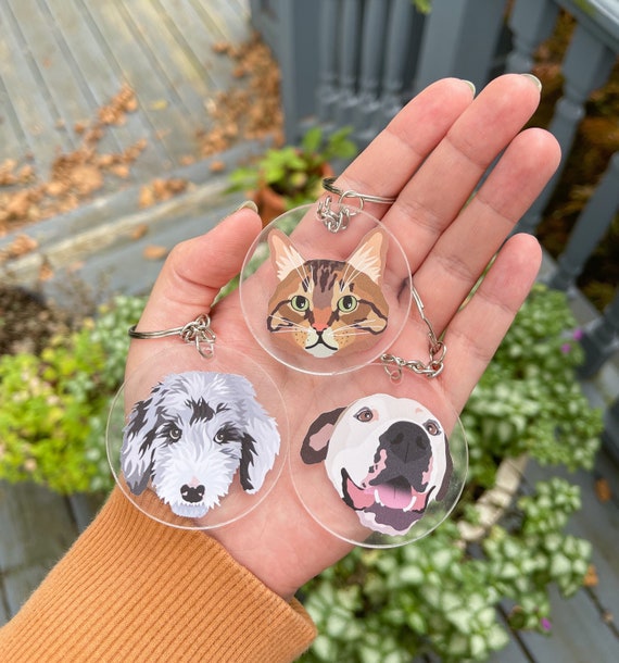 Porte-clés Chien Argenté - Pendentif Mignon Avec Empreinte, Os Et Cœur - Cadeau Pour Amoureux Des Chiens - Déco Sac