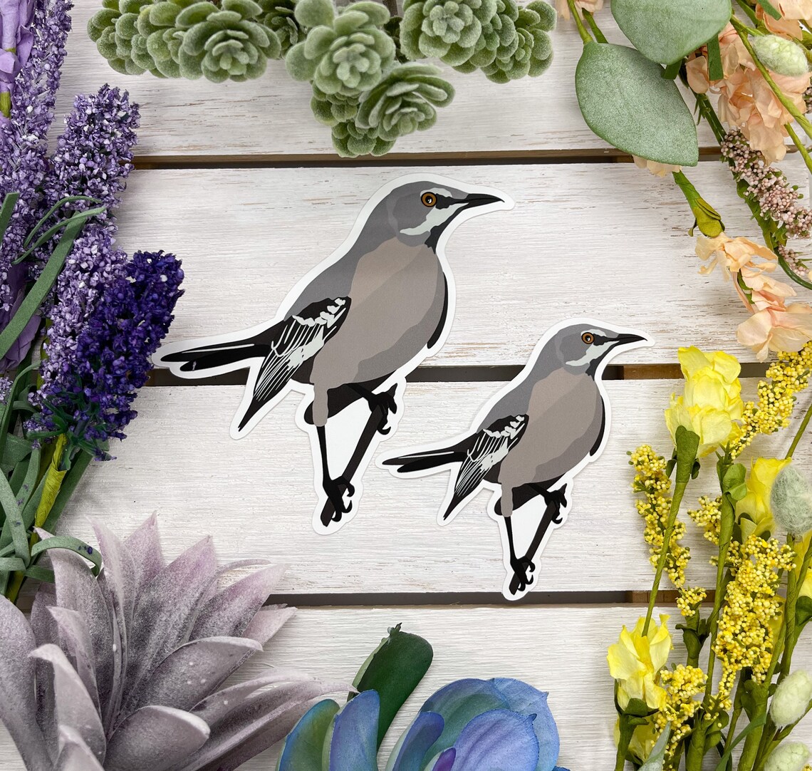 Mockingbird Sticker, Bird Sticker, Birdwatching Sticker, Birding ...