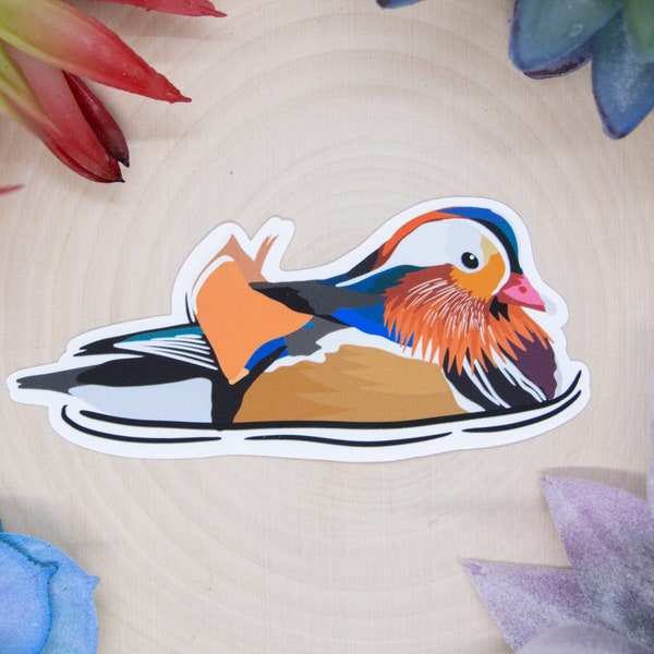 Mandarin Duck Sticker, Mandarin Duck Decal, Mandarin Duck Gift, Mandarin Duck Decal, Mandarin Duck Bird, Mandarin Duck Lover, Mandarin Duck
