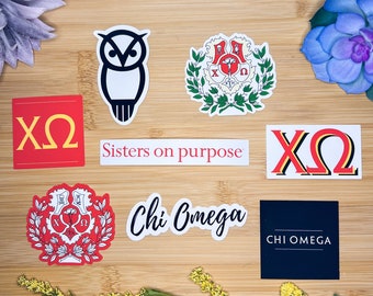 Chi Omega Aufkleber, Schwesternschaft Aufkleber, Chi Omega Flagge, Chi Omega Geschenke, Chi Omega Aufkleber, Chi Omega Aufkleber, Chi Omega Sorority, Chi O
