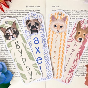 Custom Pet Bookmark, Custom Pet Book Accessory, Pet Bookmark, Cat Bookmark, Dog Bookmark, Custom Pet Gift, Pet Memorial, Bookmark Gifts,