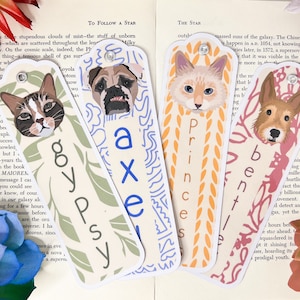 Custom Pet Bookmark, Custom Pet Book Accessory, Pet Bookmark, Cat Bookmark, Dog Bookmark, Custom Pet Gift, Pet Memorial, Bookmark Gifts,