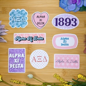 Alpha Xi Delta Sticker Pack, Sorority Stickers, Alpha Xi Delta Flag, Alpha Xi Delta Gifts, Axid Stickers, AXID decal, AXID sorority, AXID