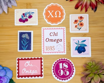 Chi Omega Aufkleber, Schwesternschaft Aufkleber, Chi Omega Flagge, Chi Omega Geschenke, Chi Omega Aufkleber, Chi Omega Dekor, Chi Omega Aufkleber