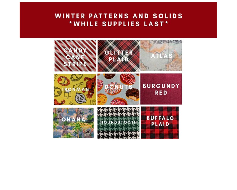 Washable Reusable Quilters Cotton Face Mask with Elastic Loops Etsy