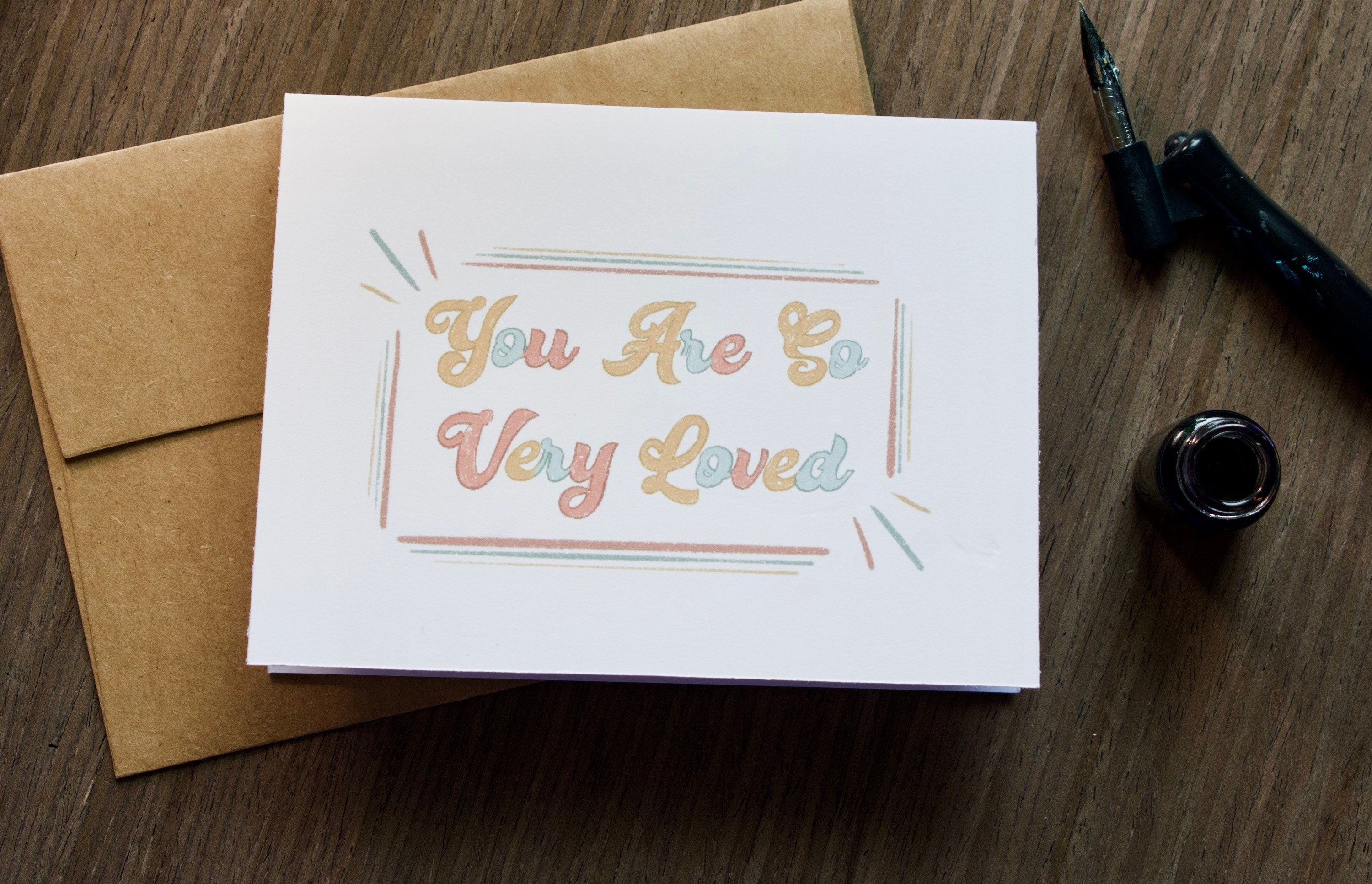 You Are so Very Loved Greeting Card Friendship Encouragement Birthday