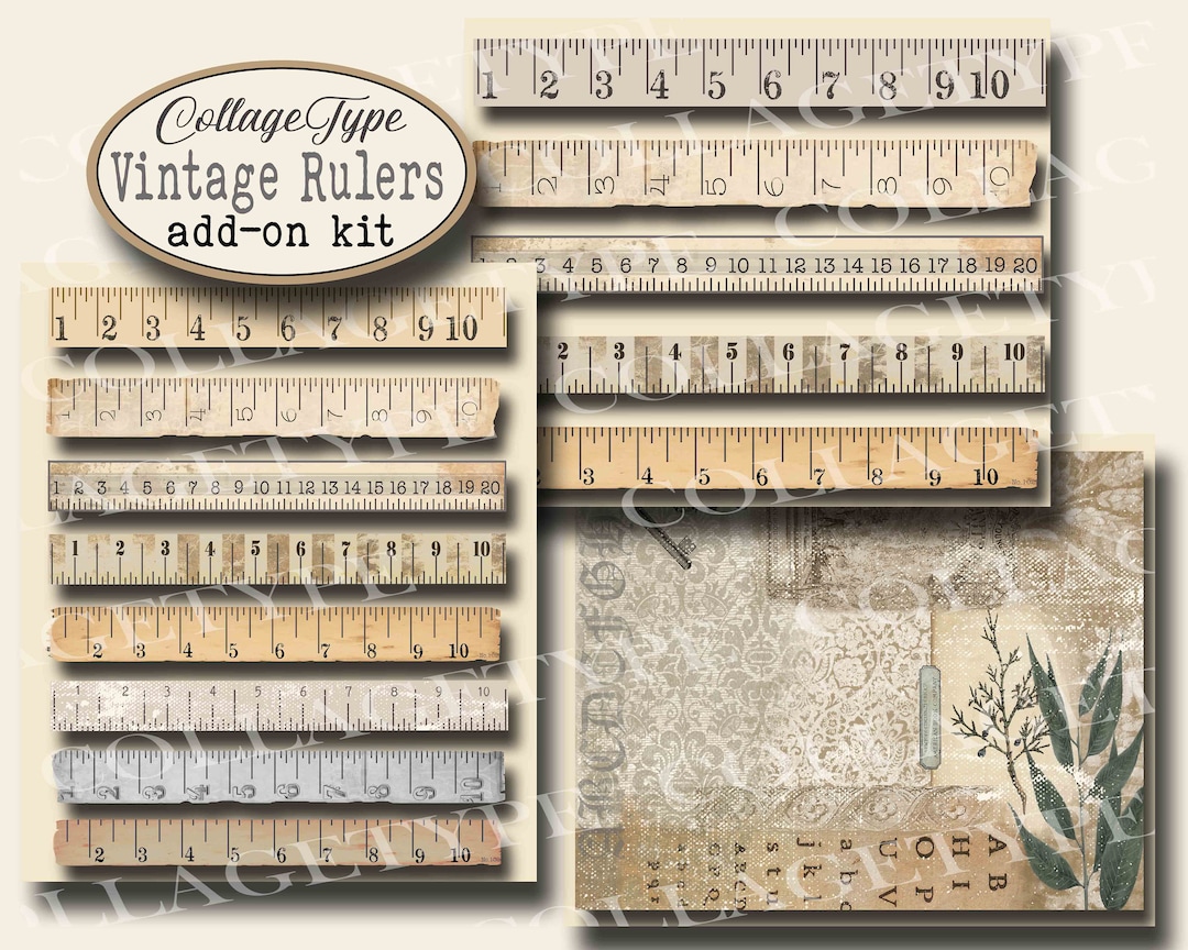 Journal Embellishments, Rulers, Vintage, School, Ephemera, Paper ...