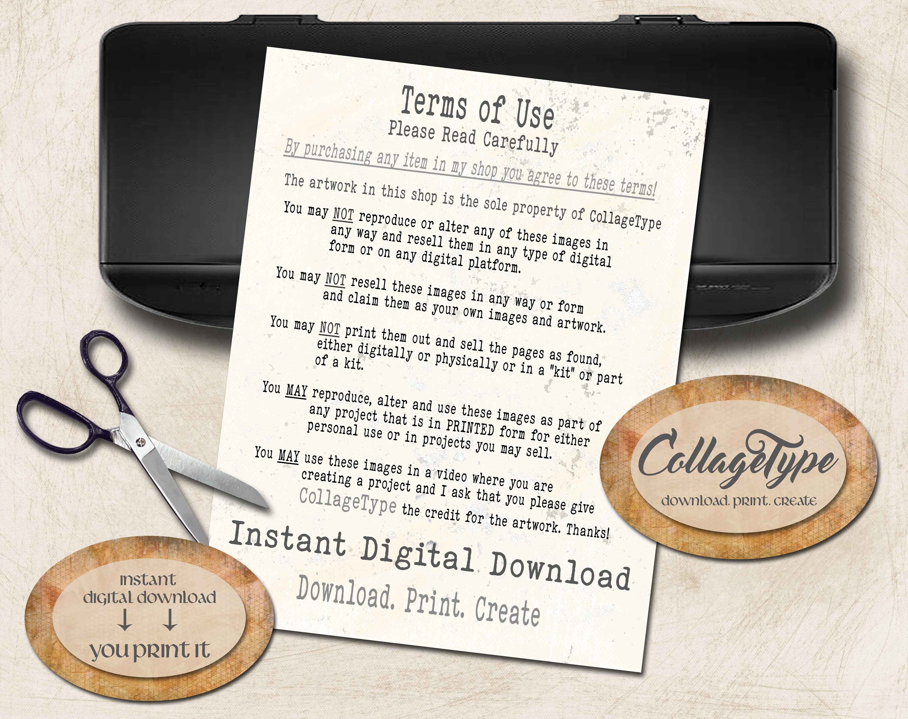 Junk Journal, Daisies, Grunge, Sepia, Ivory, 21 Page Digital