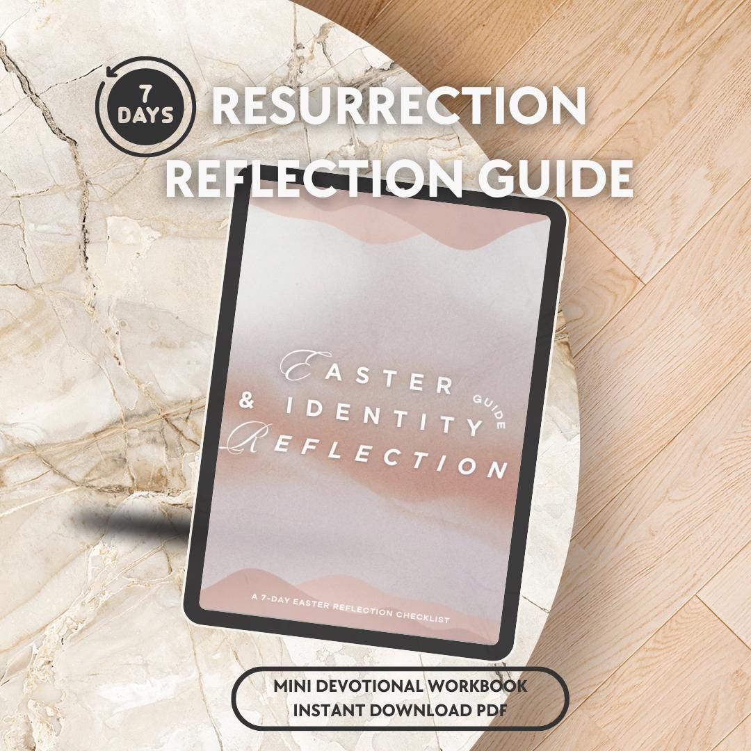 Easter Devotional Printable for Women | Christian Holy Week Reflection ...