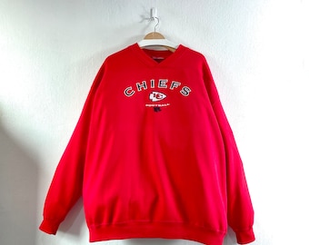 Vintage 00s Kansas City Chiefs NFL Embroidered Sweatshirt Team Sportswear