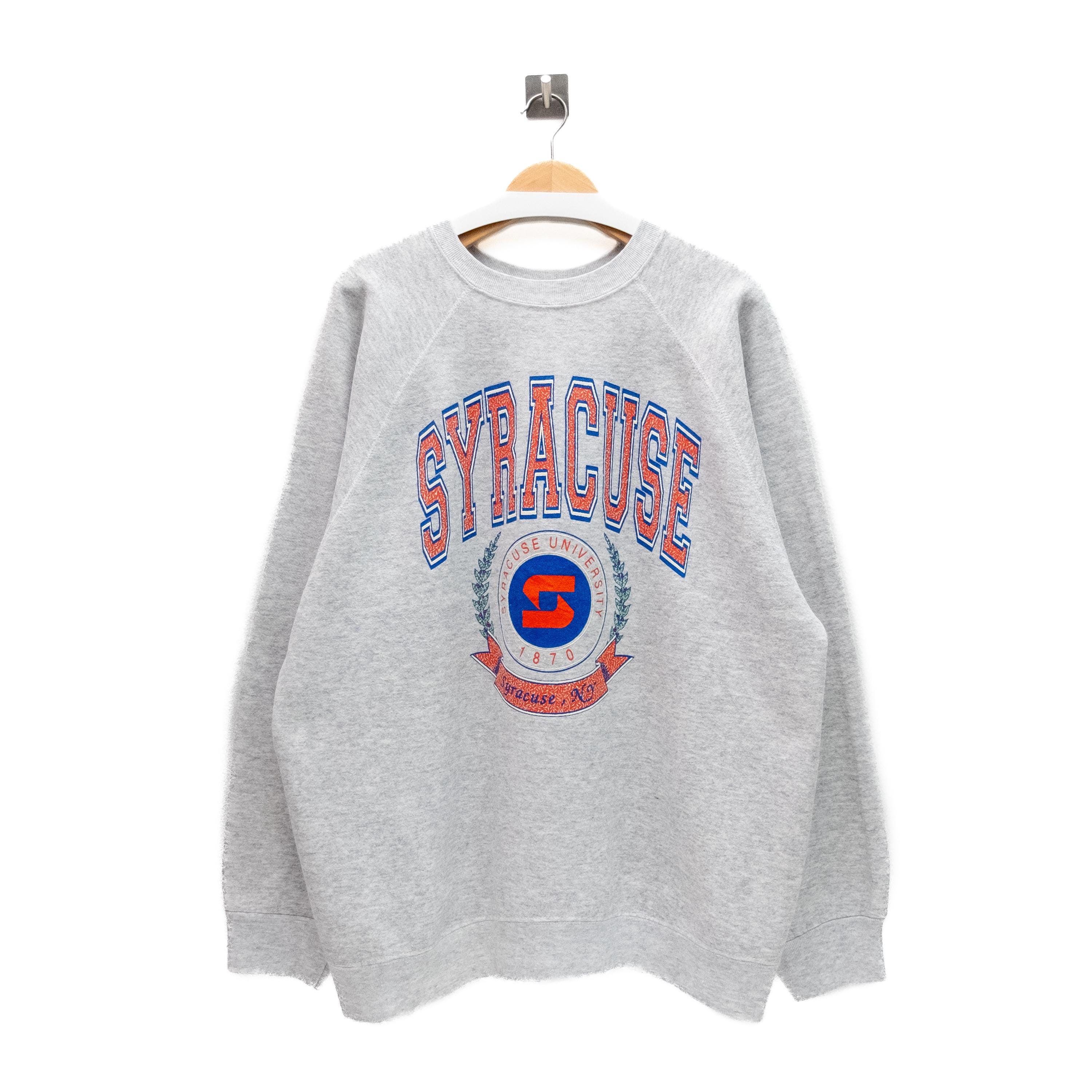 Syracuse Champion Crewneck Script Champion Heavyweight Reverse