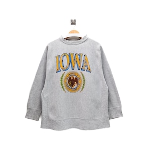 Vintage 90s Iowa State University | Big Logo Sweatshirt XL | NCAA College Football Pullover | Retro Team Sportswear | Cyclones Fan Gift