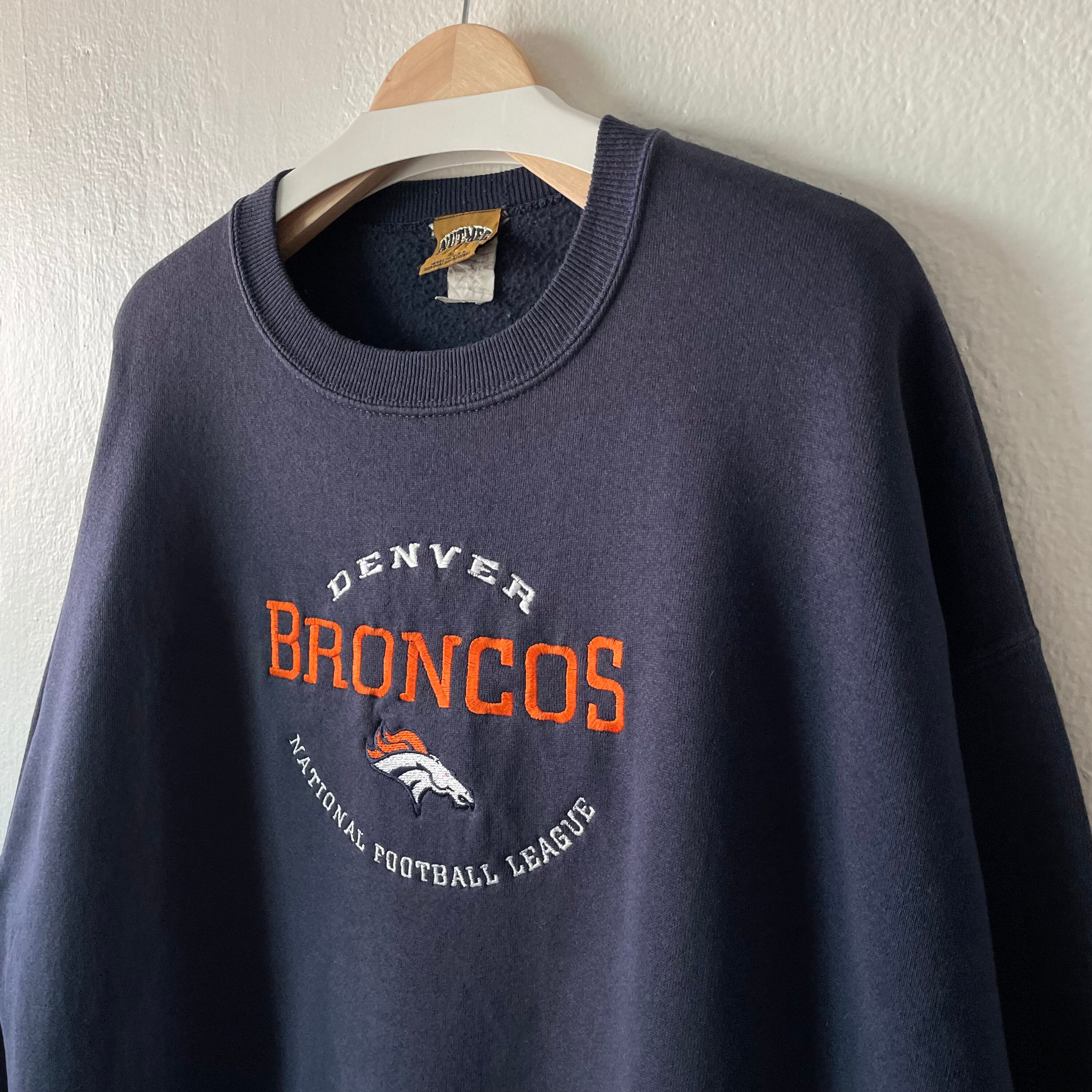 Vintage 90s Denver Broncos NFL Football Embroidered Crewneck | Etsy