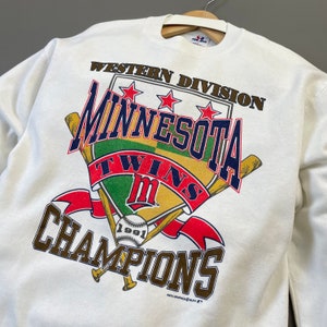 Vintage 1991 Minnesota Twins Champions MLB Crewneck Sweatshirt Team