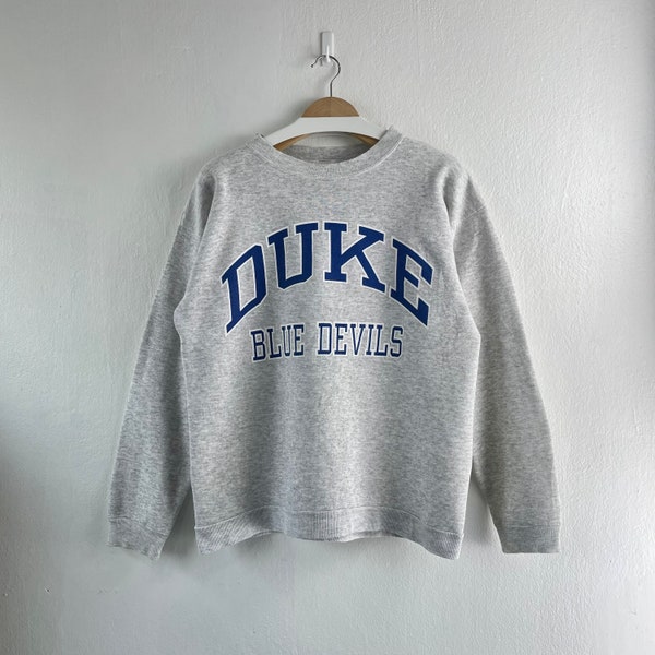 Vintage 90s Duke University Blue Devils Crewneck Sudadera Team Sportswear