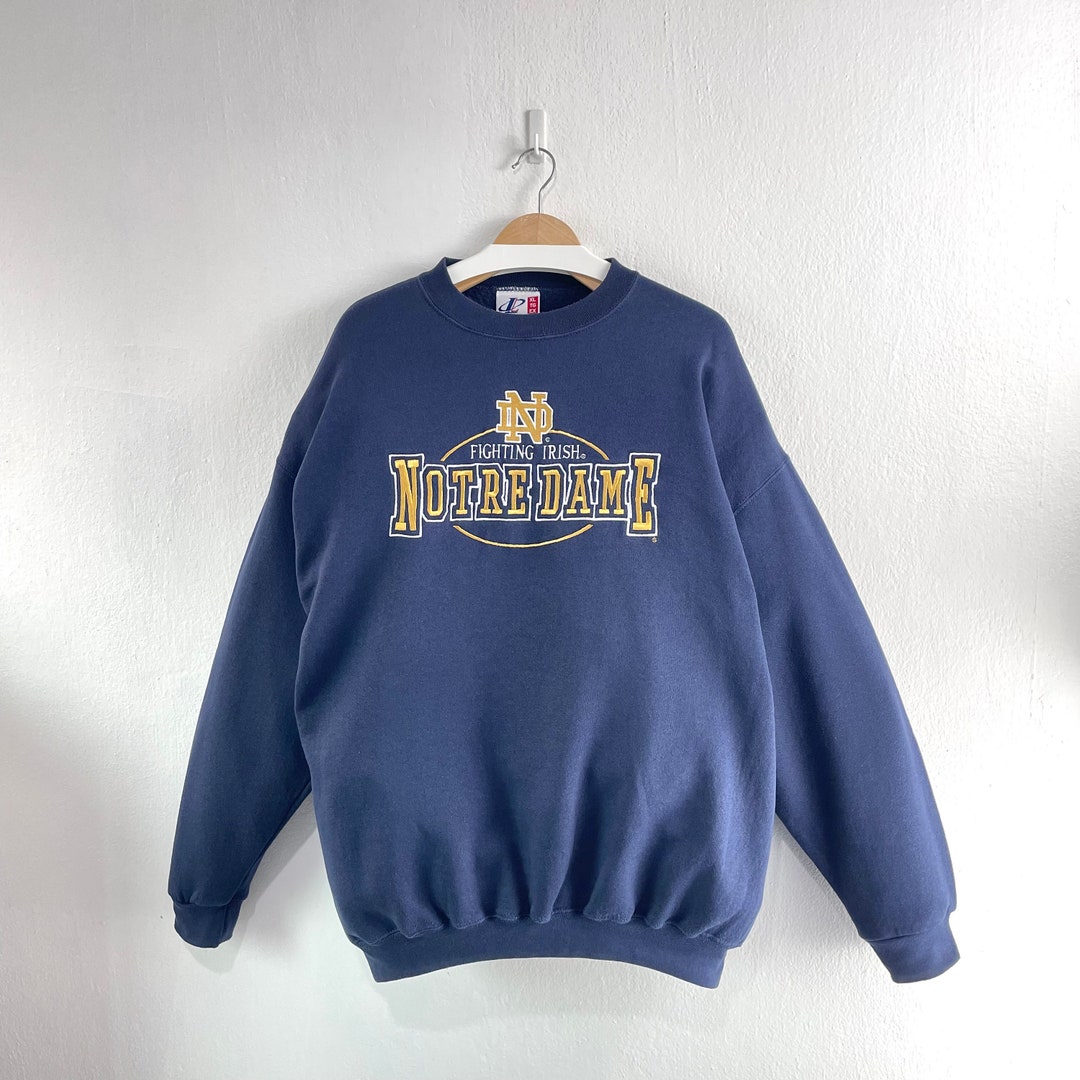 Maillot Vintage Notre Dame Fighting Irish - NCAA - Taille XL - Bleu - Années 90