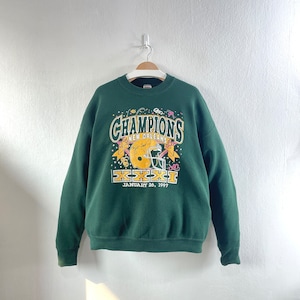 Vintage 1997 Green Bay Packers Champions Crewneck Sweatshirt Team Sportswear Streetwear style