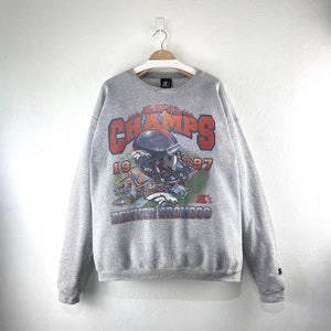 Vintage 1997 Denver Broncos Football Sweatshirt Team Sportswear