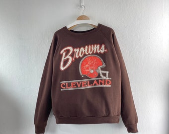 Vintage 90er Jahre Cleveland Browns Crewneck Sweatshirt Team Sportswear
