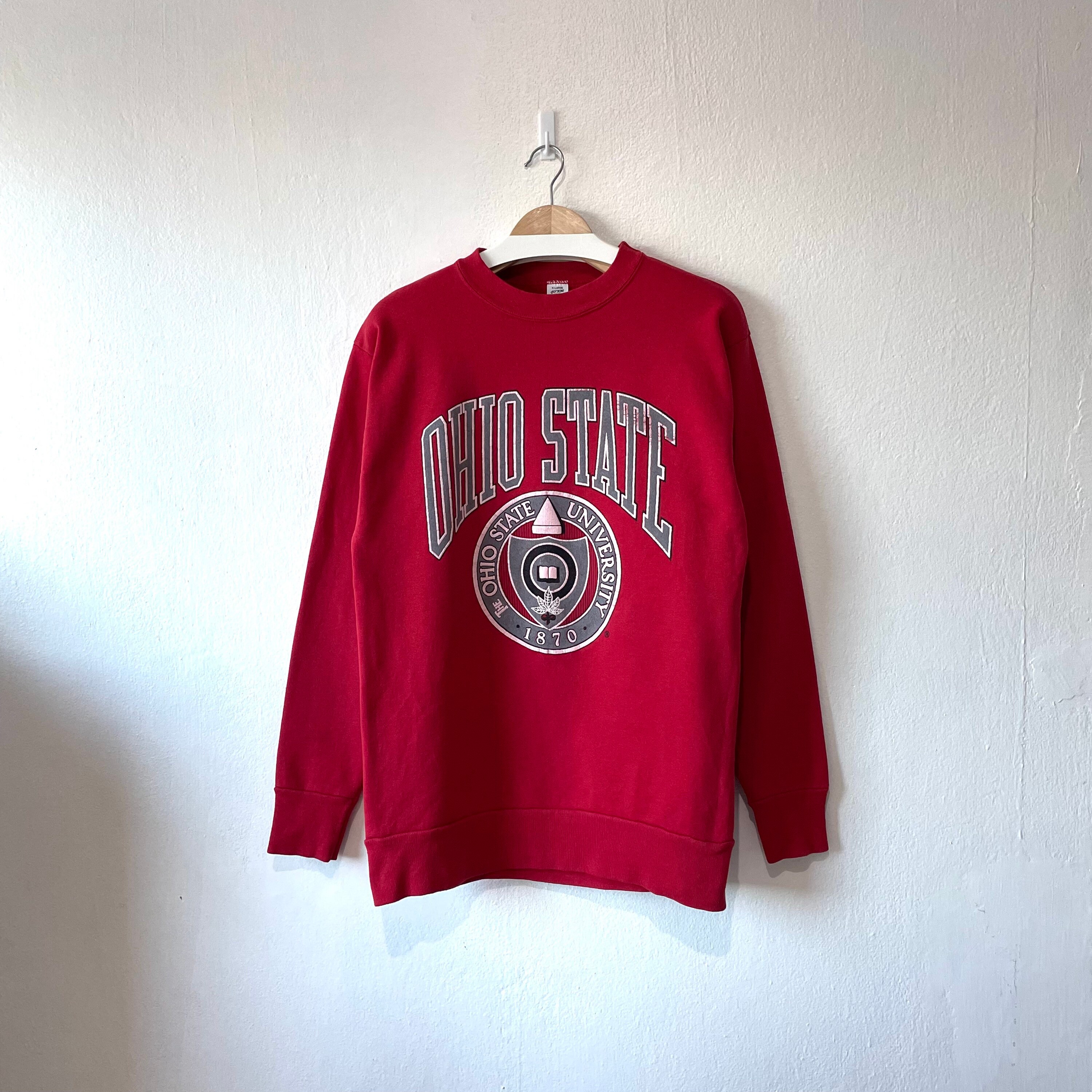 Vintage 90s University of Ohio State Crewneck Red Sweatshirt Sportswear ...