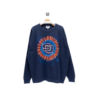 Vintage 90s Syracuse University SU | College Crewneck Sweatshirt | Retro NCAA Pullover | Big Logo Sportswear | Orange Team Gear | Size 3XL