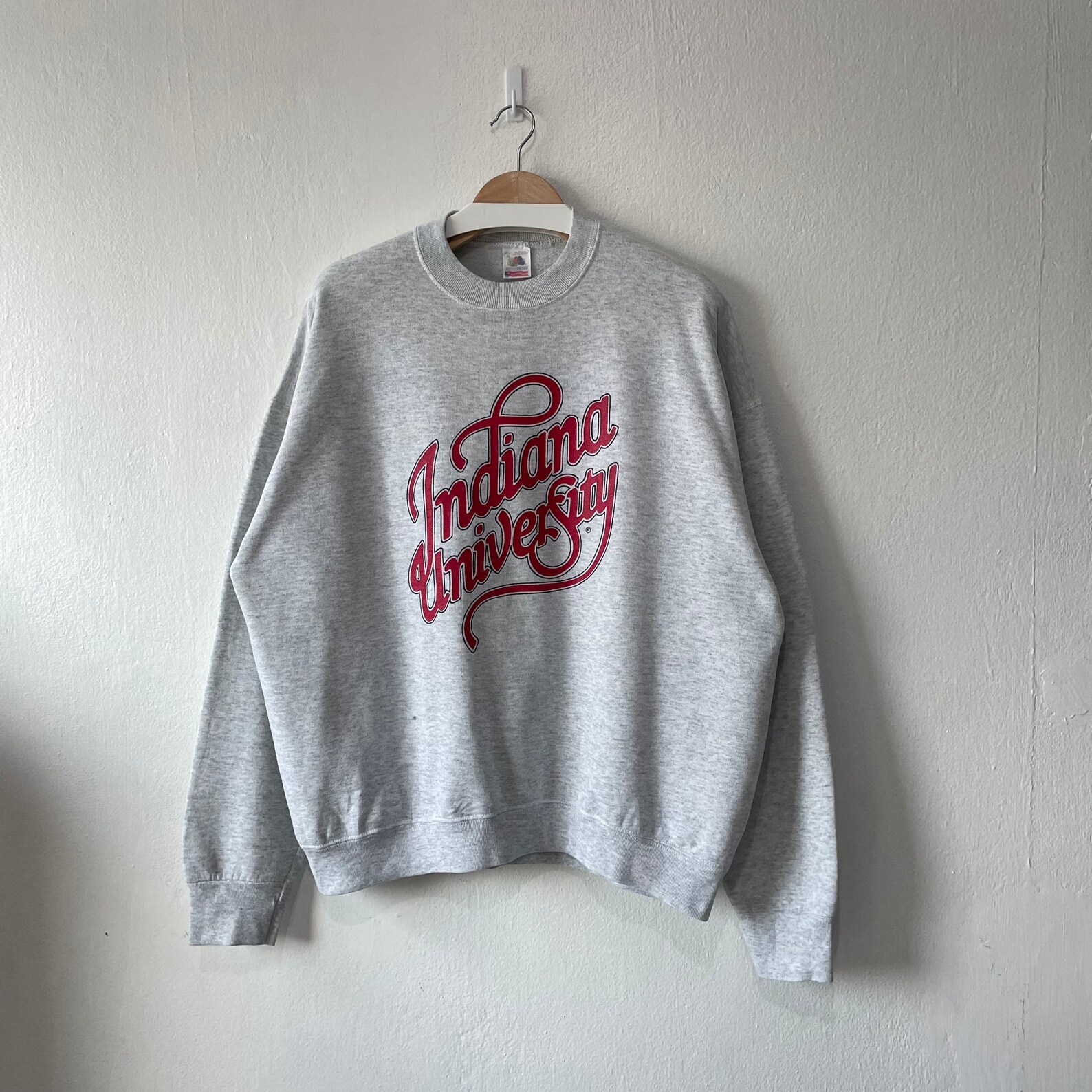 Vintage 90s Indiana University Crewneck Grey Sweatshirt Sportswear size XL - Etsy