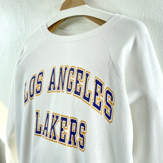 Vintage 80s Champion Los Angeles Lakers NBA Crewn… - image 2