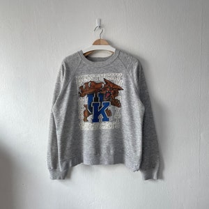 Vintage 90s University of Kentucky Wildcats Crewneck Gray Sweatshirt Sportswear