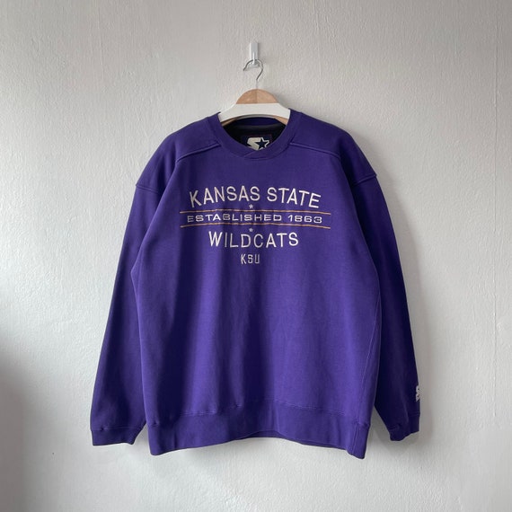 Vintage Starter KSU Kansas State Wildcats Embroidered Purple - Etsy