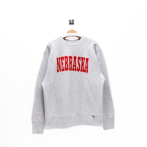 Vintage 90s Nebraska Cornhuskers | University Crewneck Sweatshirt | NCAA College Football Pullover | Retro Team Sportswear | Size XL
