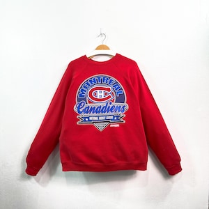 Vintage 1992 Montreal Canadiens NHL Sweatshirt: 90s Retro Hockey Crewneck, Size XL