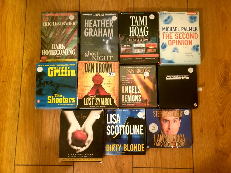 Audiobook CD's Listing 2 Etsy