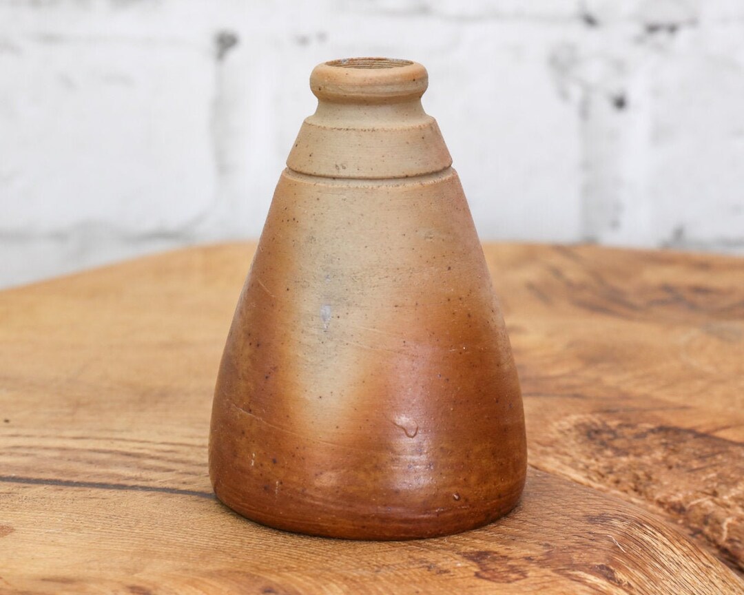 Antique Ink Bottle Antique Stoneware Conical Ink Pot Etsy UK