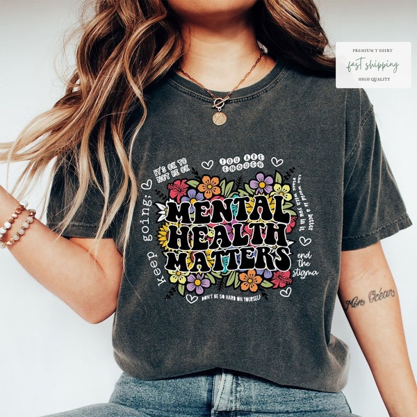 Mental Health Matters T-Shirt, Mental Health Warrior T-Shirt, Take Care of Your Mental Health T-Shirt, Speak Up for Mental Health tees