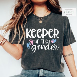 Gender Reveal Keeper Of The Gender Shirt, Keeper Of The Gender T-Shirt for Gender Reveal, Funny Gender Reveal Keeper Of The Gender T-Shirt