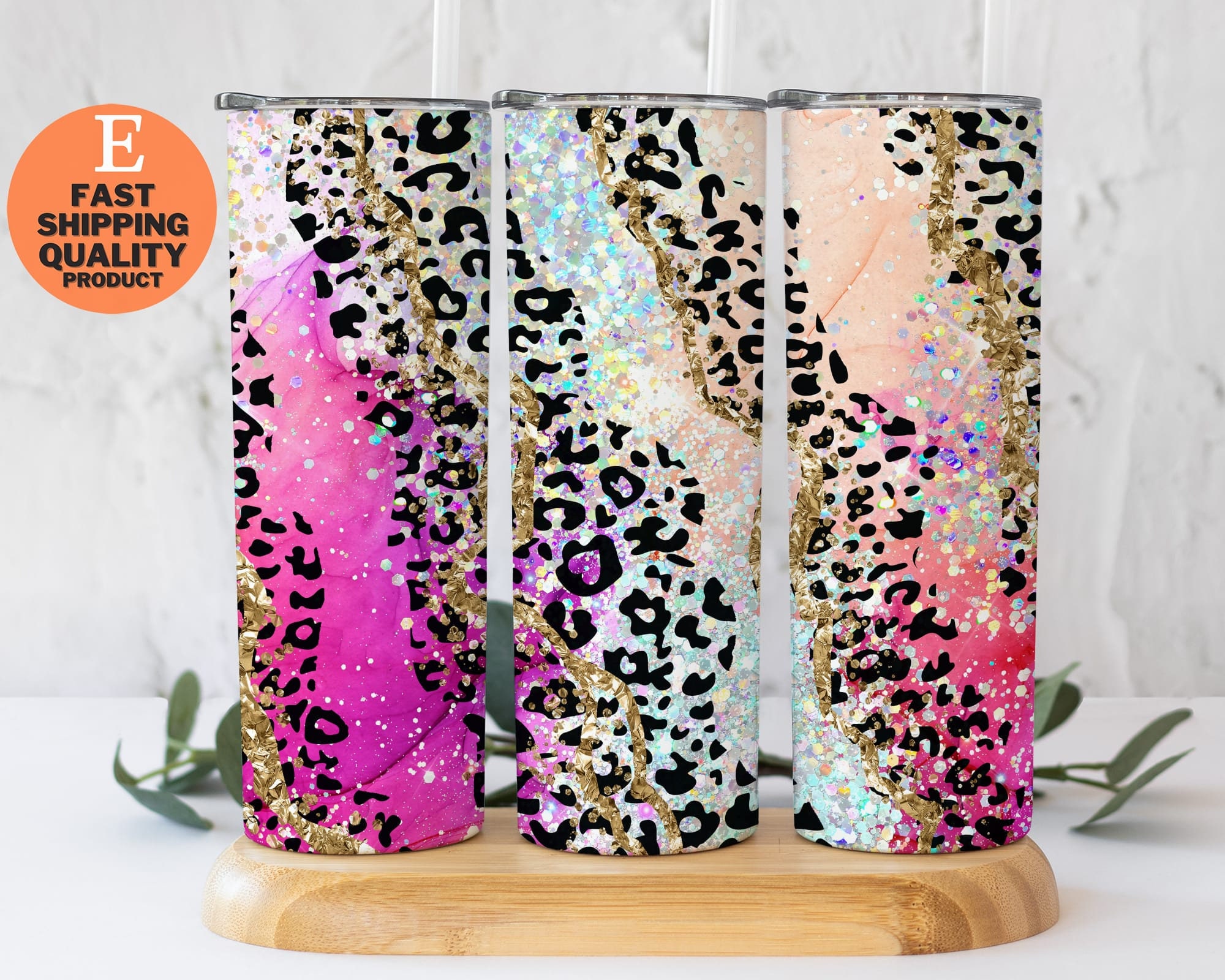 Leopard Tumbler 20 Oz with Lid and Straw Stainless Steel Vacuum Insulated  Animal Print Tumbler - Leopard Gifts for Cheetah Lovers 