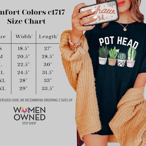 Pot Head Shirt, Gardener Shirt, Succulent Shirt, Gardening Mom,Mom Life, Plant Lover Gift, Crazy Plant Lady image 4